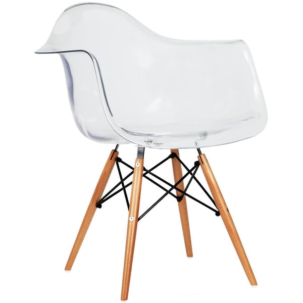 Clear chair sales with arms